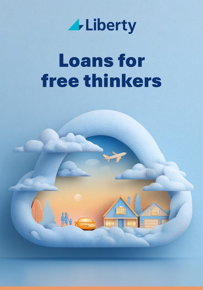 Liberty loans for free thinkers campaign poster